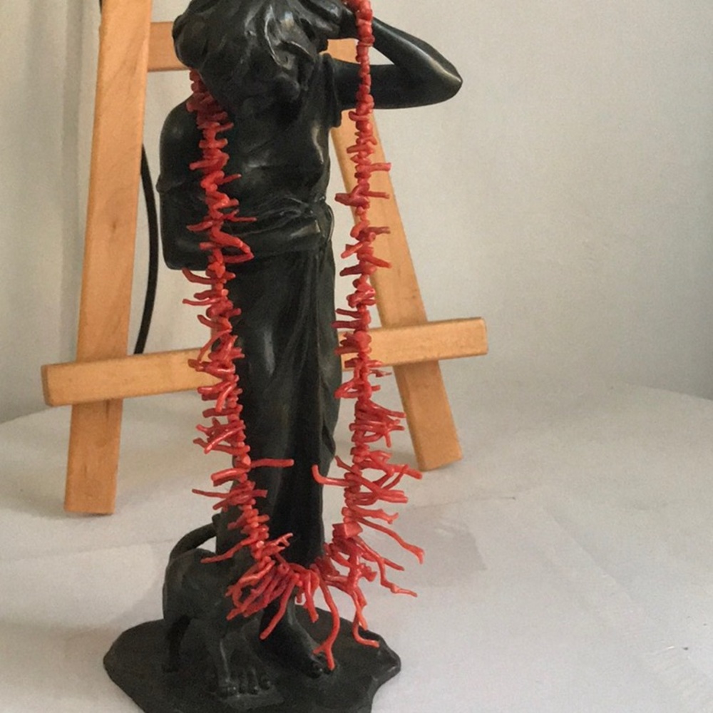 Vintage Natural Branch Red Coral 20” Necklace sold